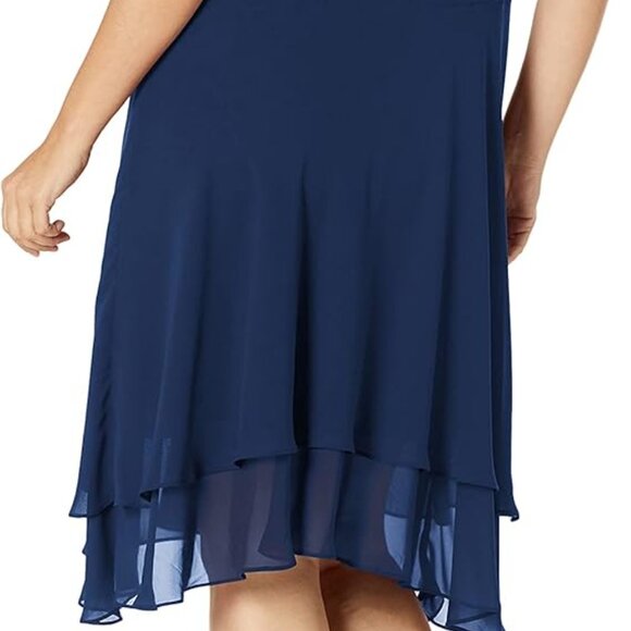 Embellished Tiered Mother of The Bride Gown with Jacket - Picture 8 of 8